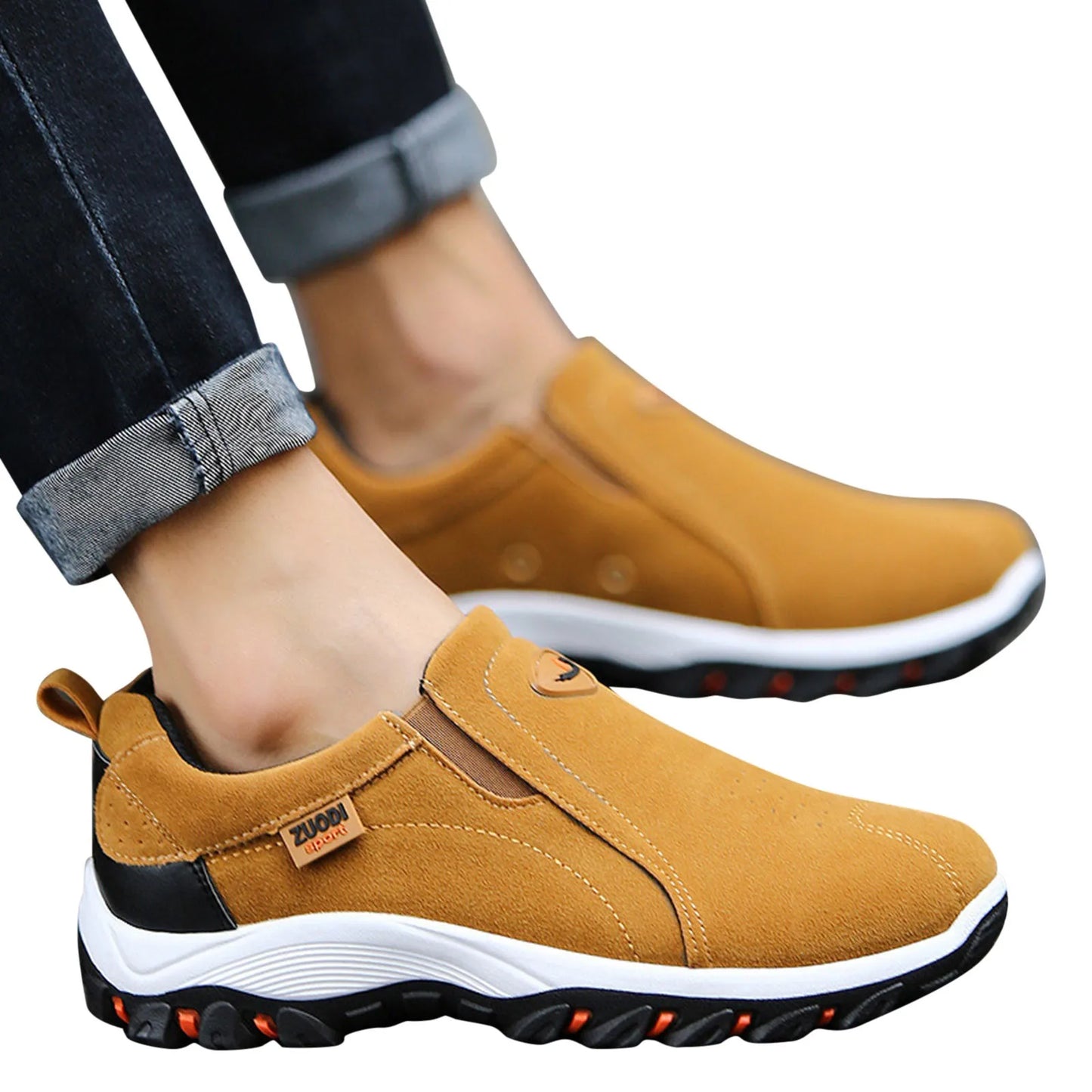 New Casual Shoes Men Sneakers Outdoor Walking Shoes Loafers Simple Comfortable Slip On Lightweight Plus Size Male Footwear