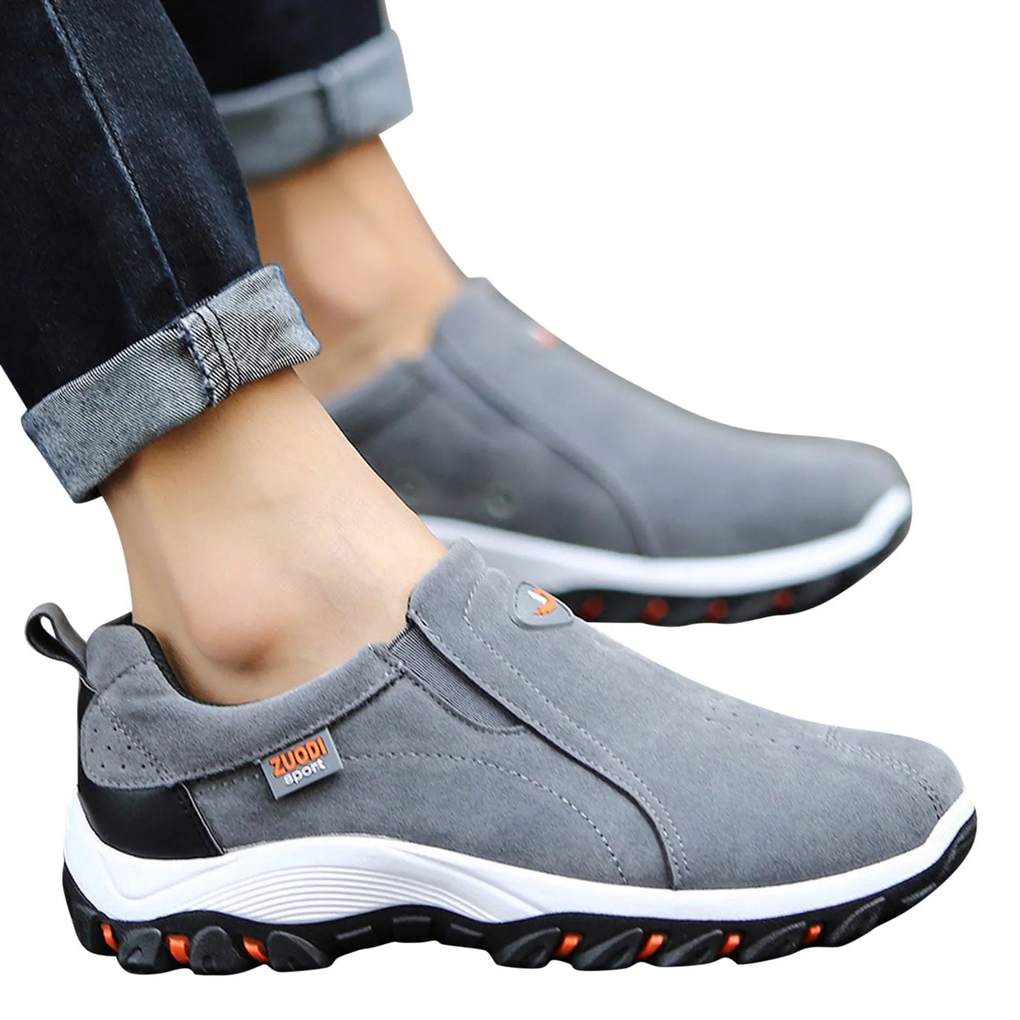 New Casual Shoes Men Sneakers Outdoor Walking Shoes Loafers Simple Comfortable Slip On Lightweight Plus Size Male Footwear