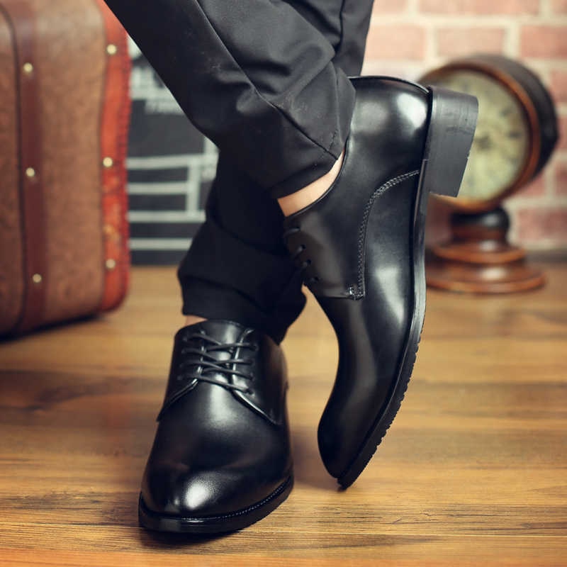 Comfortable black cheap dress shoes mens