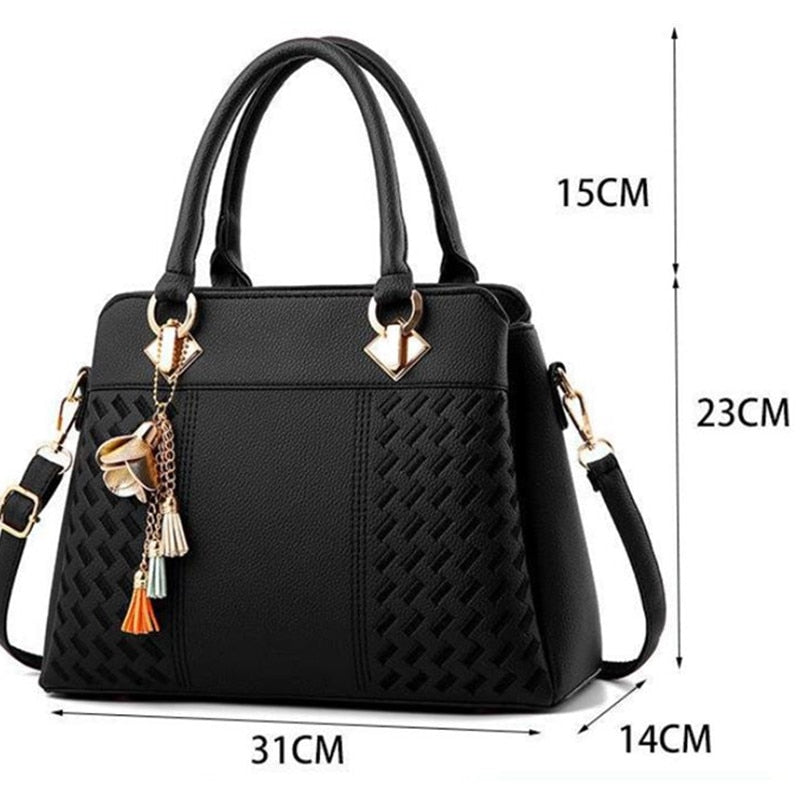 NEW Fashion Handbag 2019 Women Leather Bag Large Capacity Shoulder Bags  Casual Tote Simple Top-handle Hand Bags price in UAE | Amazon UAE | kanbkam