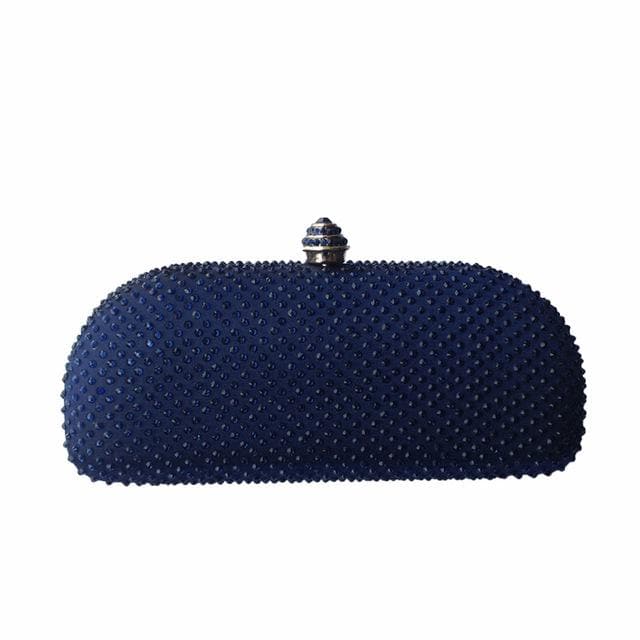 Navy blue evening online clutch